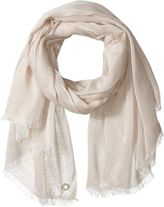 Calvin Klein Women's Solid Chambray Scarf | Amazon (US)
