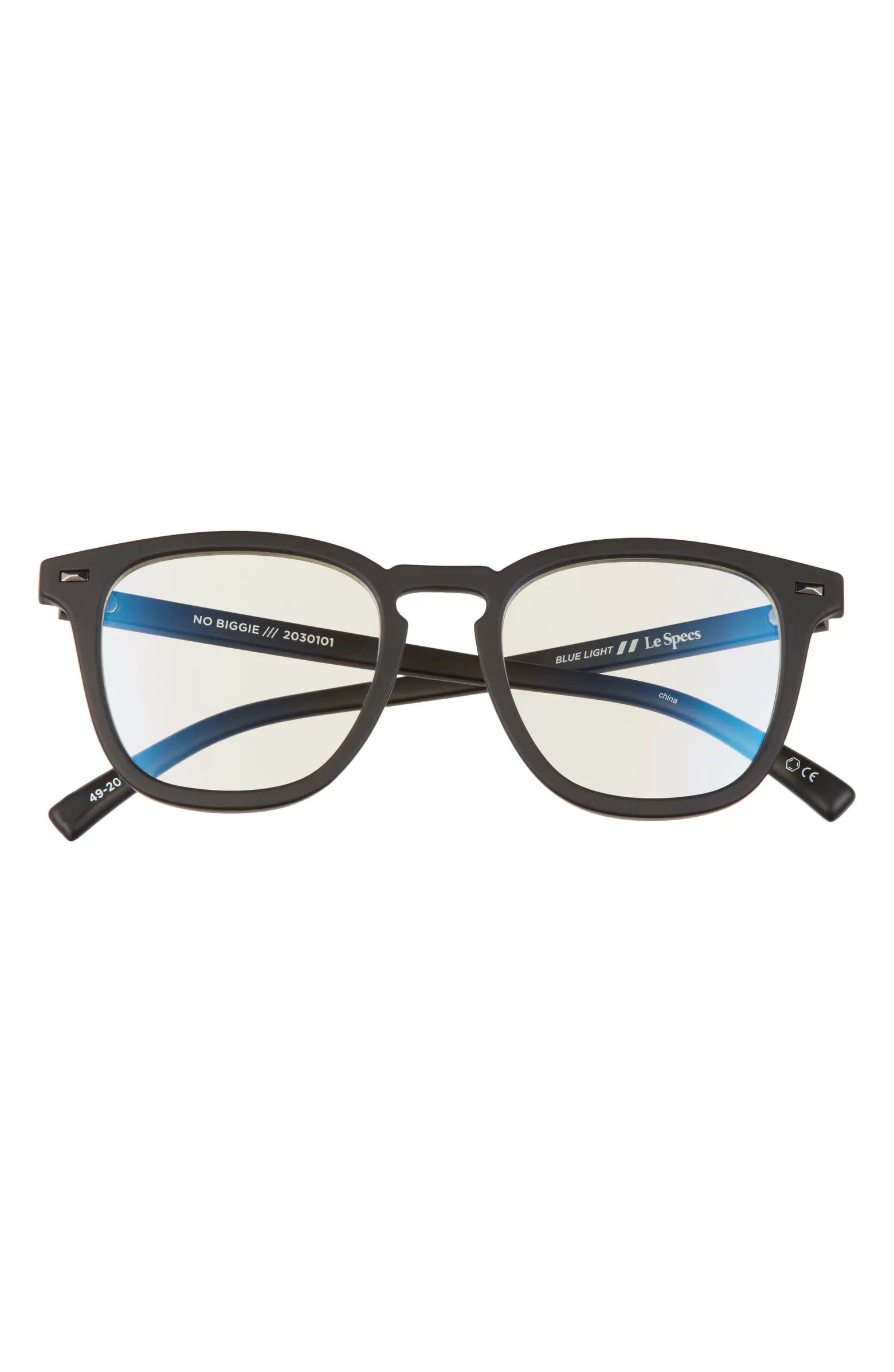 Le Specs No Biggie 49mm Blue Light Blocking Glasses | Nordstrom | Nordstrom