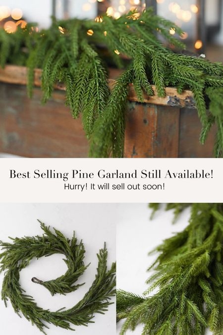 The perfect drapey pine garland sold by Afloral, Anthropology, Terrain and more is still available at one location. Get Instagrams favorite & best selling garland now before it sells out!

#LTKunder100 #LTKhome #LTKHoliday