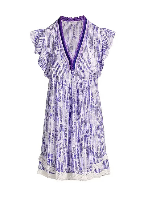 Sasha Striped Floral Mini Dress | Saks Fifth Avenue