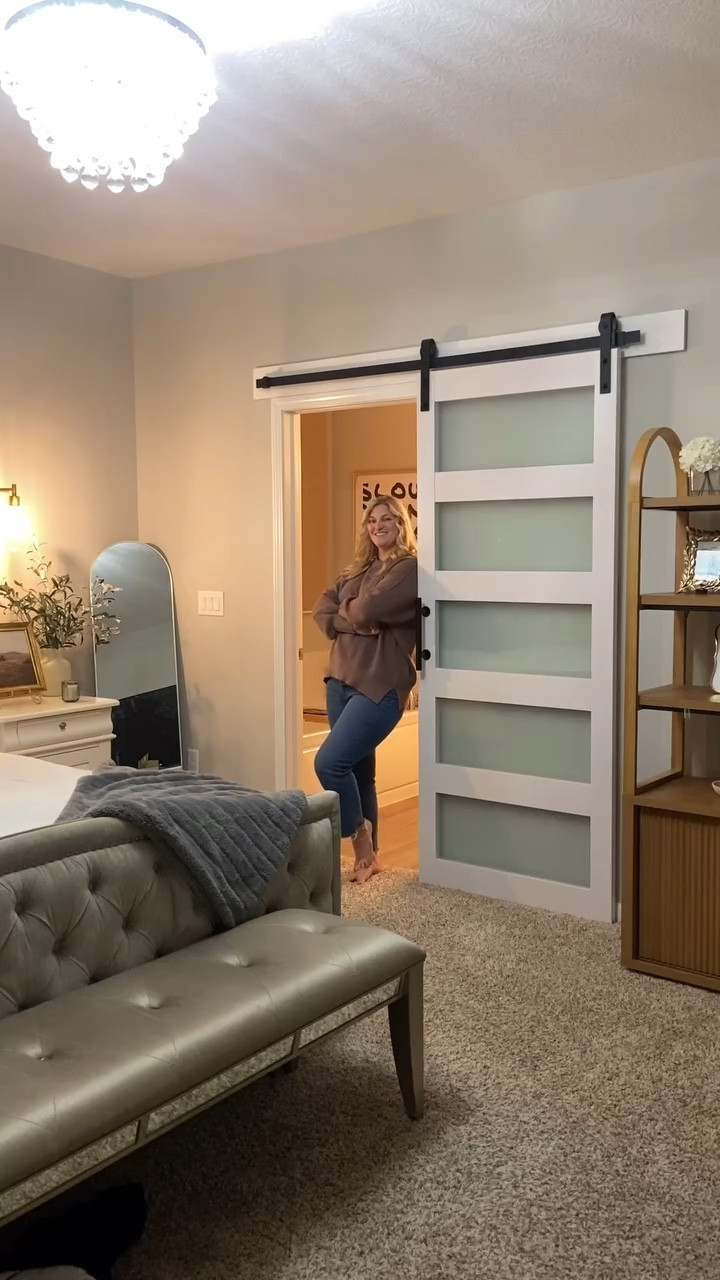 Elevate your space with @smartstandard_ 

What a glow up 💕🚪✨am I right? 

BEFORE: builder grade door that opened in & was not functional at all!! 

AFTER: sleek, beautiful & FUNCTIONAL!! 

I feel like I’m at a hotel now instead of did my home 🏠 

💌 comment door & link will be sent directly to your dm. Or you can shop through my LTK link in my bio 

#doorupgrade #diy #homedecor #homestyledecor #moderndoors #bedroomdesign

#LTKHome #LTKWatchNow #LTKSaleAlert