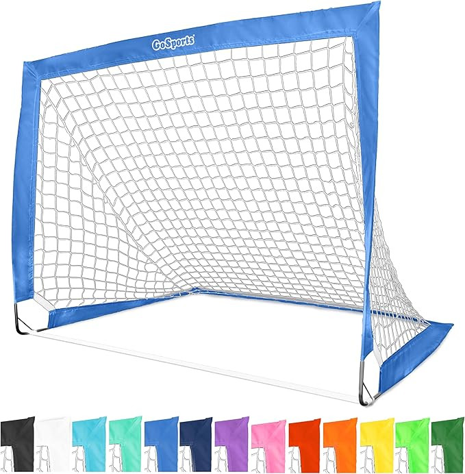 GoSports Portable Soccer Goals for Kids - 13 Color Options - Choose 4 x 3 ft or 6 x 4 ft - Team T... | Amazon (US)