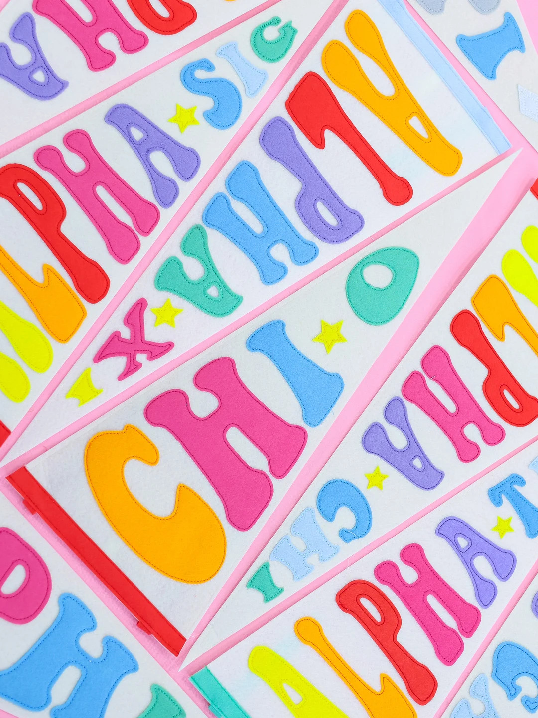 Sorority Rainbow Pennant Flag // Big Little // Bid Day // - Etsy | Etsy (US)