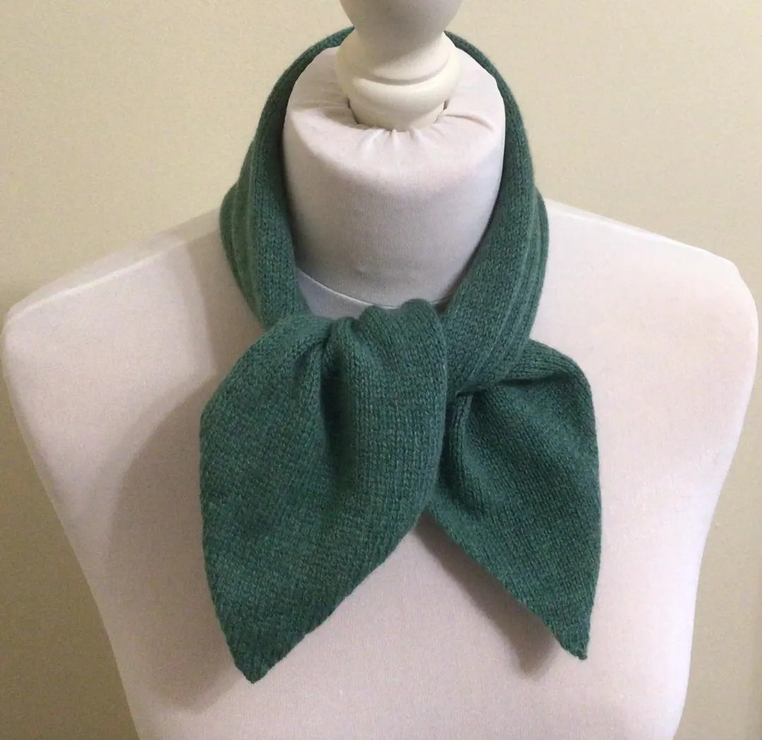 Superfine Lambswool, Sea Green, Scarf, Necktie Scarf, Necktie, Straith - Etsy UK | Etsy (US)
