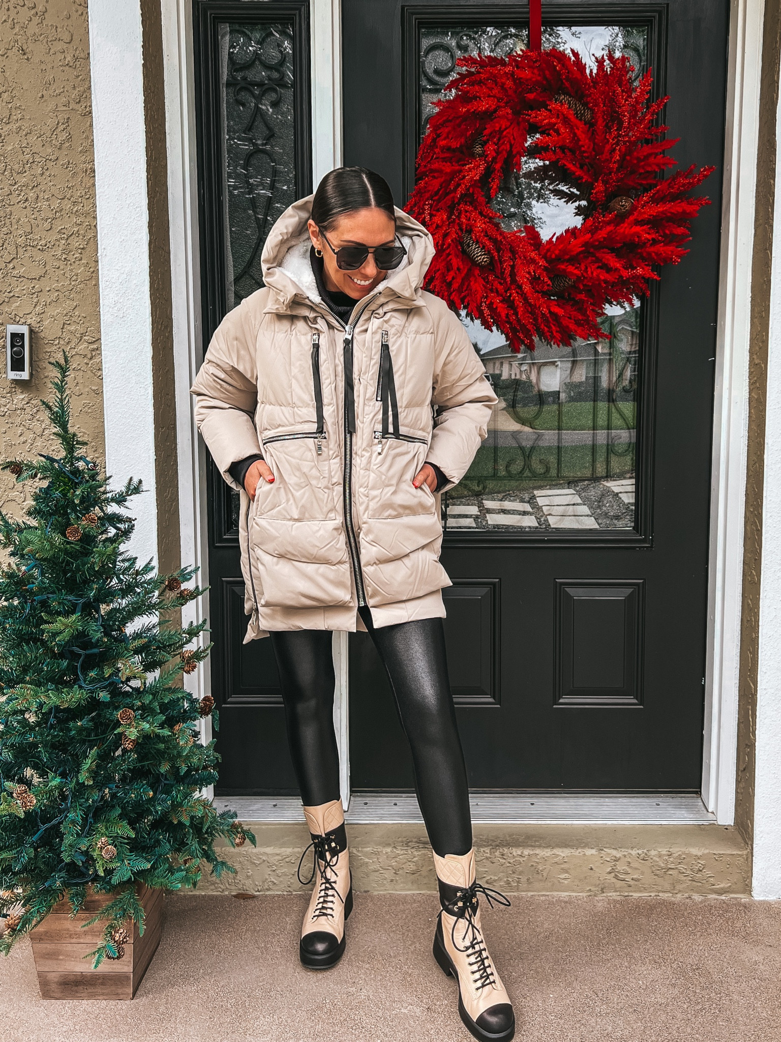Amazon winter outfit |  Casual winter outfit | Winter outfit | winter ootd | winter style | winter look | 

Amazon Jacket 
Orolay Jacket
Tan coat 
Amazon tan jacket 
Amazon tan coat 
Amazon winter jacket 
Amazon winter coat 
Amazon sweater 
Amazon black sweater 
Black sweater 
Spanx
faux leather leggings 
Amazon jewelry 
Amazon gold hoop earrings 
Amazon sunglasses 
Prada

❄️Follow me for more outfit ideas finding you daily fashion pieces designed to be interchangeable to maximize outfits creating a chic capsule wardrobe 

Winter Outfit | Winter Fashion | Winter Style | Outfit Ideas | Outfit Inspo | Winter Outfits | Winter Outfit Ideas | Winter Outfit Inspo | Casual Winter Outfits | Winter ootd | Winter Looks | Winter Fashion | Winter Capsule | Winter Capsule Wardrobe | Amazon Winter Fashion | Amazon Winter Outfits | Amazon Fashion | Amazon Outfits | | Neutral Outfit | | neutral style | chic outfits | chic fashion | casual chic | luxury fashion | luxury bags | quiet luxury | quiet luxury amazon  | capsule wardrobe | capsule wardrobe workwear | capsule wardrobe amazon | travel capsule | work capsule | transitional outfit | Jeans | Boots | Sneakers | Winter Outfit | Sweater Dress 

#LTKitbag #LTKstyletip #LTKshoecrush #LTKbeauty #LTKSeasonal #LTKfindsunder100 #LTKmidsize #LTKfindsunder50 #LTKworkwear #LTKover40