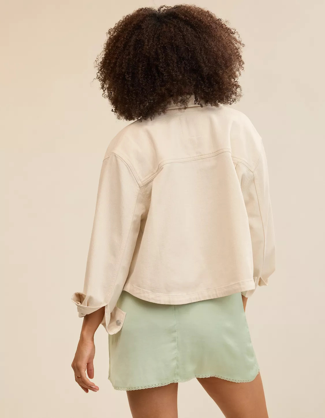 Aerie Cropped Buttondown Shirt | Aerie