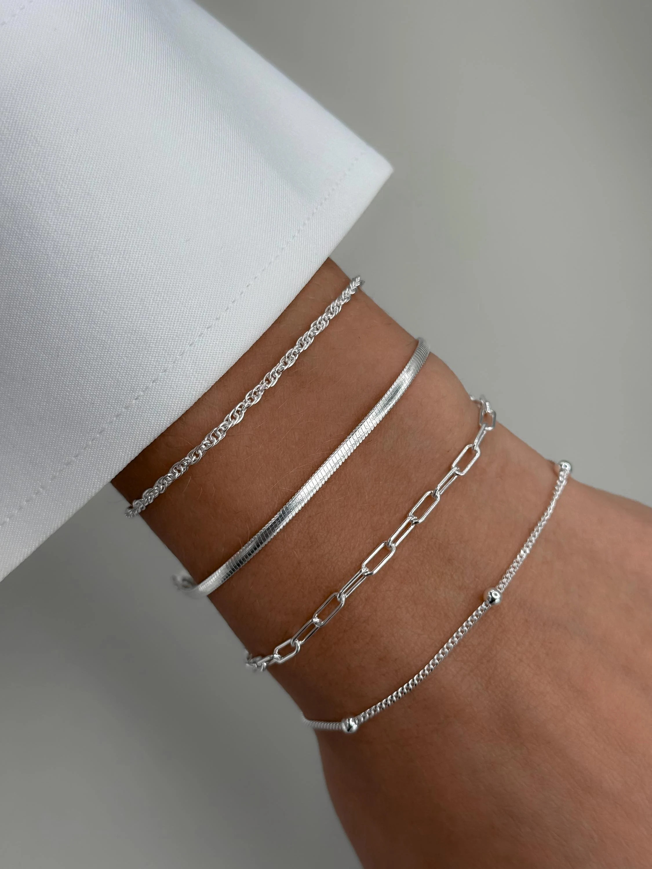 Italian 925 Sterling Silver Chain Bracelets, Bracelet, Stacked Bracelets, Made in Italy, Women's Bracelets | Etsy (Global)