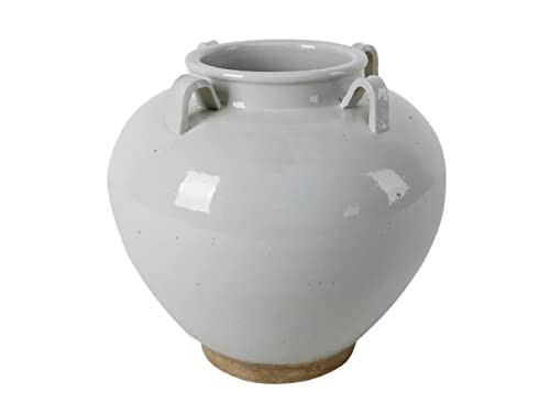 Artissance AM83030100 14 in. Tall Porcelain Clara Four Handles Vase (Décor), Off White Matte-Glazed | Amazon (US)