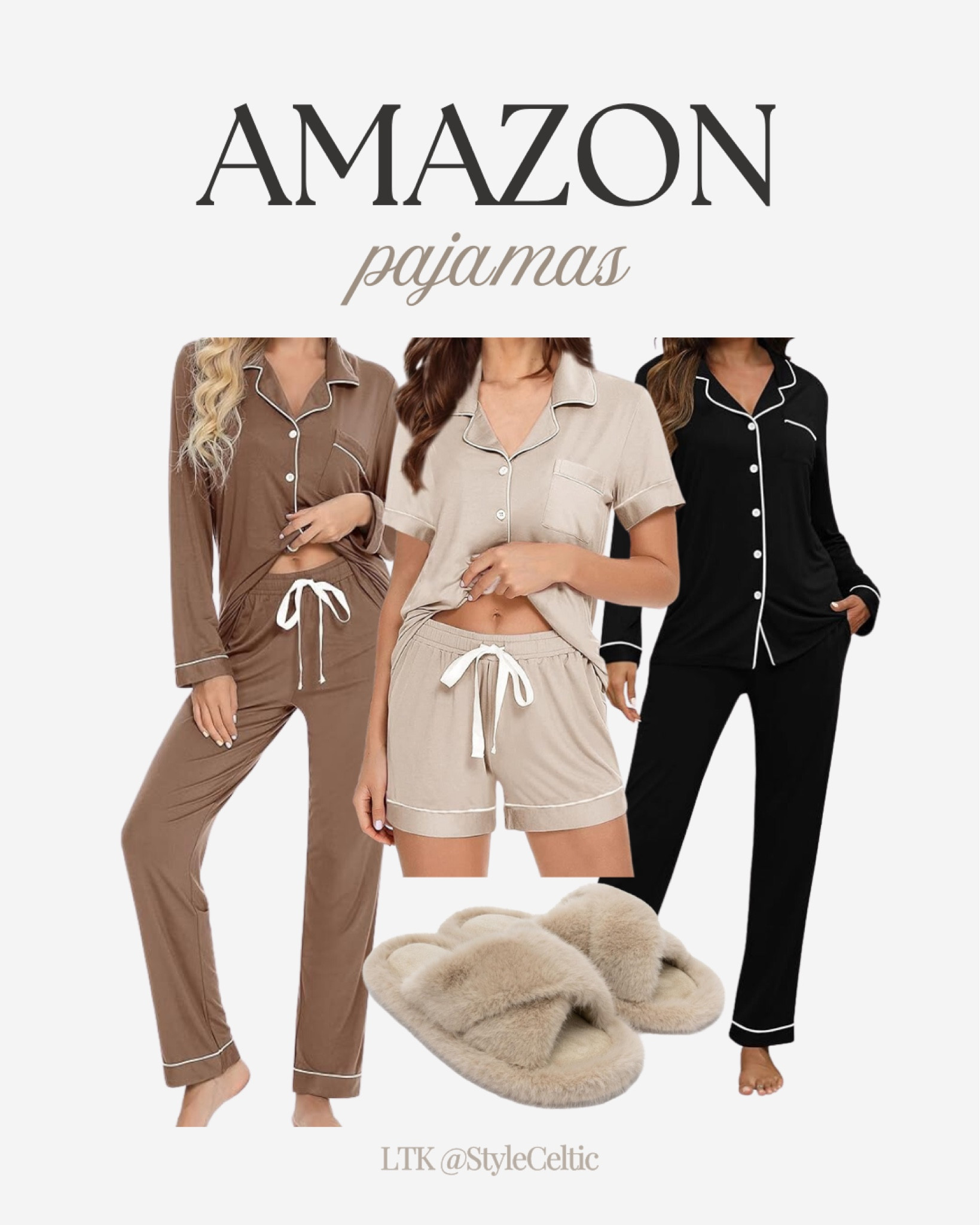Amazon Comfy Pajama Sets 🤩✨
.
.
Amazon favorites, pjs, pajama sets, bridesmaid pjs, bridal party pjs, winter pajamas, comfy pjs, pajama two piece outfits, neutral pjs, sleepwear, travel pjs, travel sets, sleepover outfits, sleep outfits, gift guide, silk pajamas, skims dupes, fuzzy slippers, comfy slippers, gifts for her, lounge sets, lounge outfits 

#LTKStyleTip #LTKTravel #LTKFindsUnder50