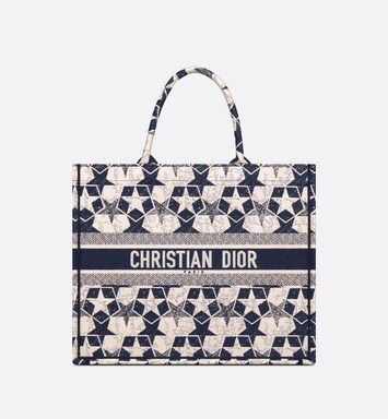 Dior Book Tote Blue and White Dior Étoile Embroidery | DIOR | Dior Beauty (US)