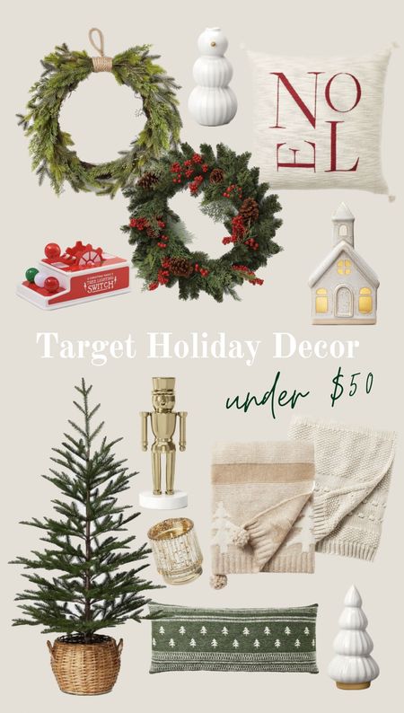 Target holiday decor 
Under $50.00 

#LTKSeasonal #LTKfindsunder50 #LTKHoliday