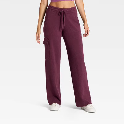 Women's High-Rise Sweater Cargo Pants - JoyLab™ | Target