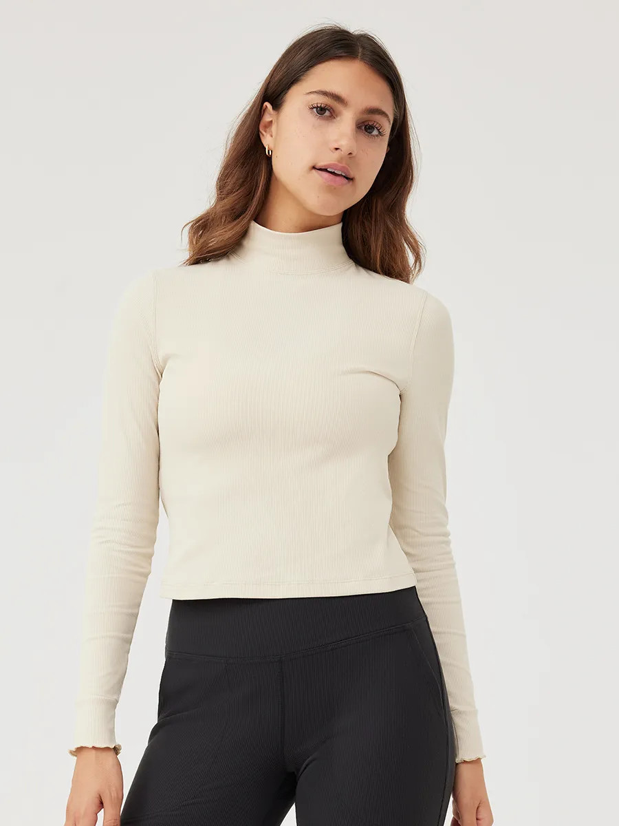 SuperForm™ Rib Mock Neck LongsleeveA Heart | Outdoor Voices