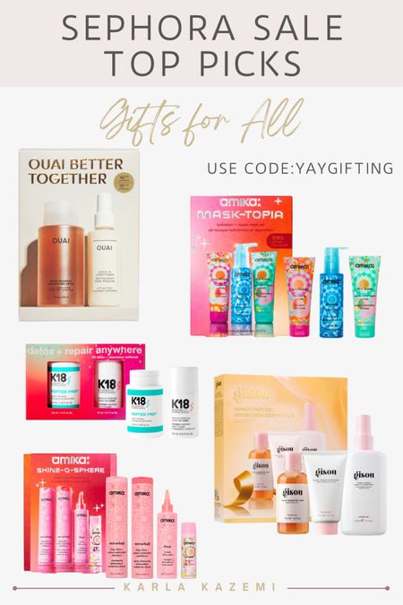 Sephora is having a major promotion right now! Enjoy up to 30% off using code: YAYGIFTING!🫶

This is the perfect time to buy gifts for any beauty lovers in your life or for yourself 💕

Here are some hair gift sets that include some of my FAVE items!! 😍



Sephora, gift guide, beauty lover gift guide, gifts for her, gifts for teens, gifts for mom, gifts for MIL, Sephora sale, Sephora picks, Sephora must haves, Sephora gift sets, beauty gift sets, holiday gift ideas, self care gifts.

#LTKGiftGuide #LTKHoliday #LTKbeauty
