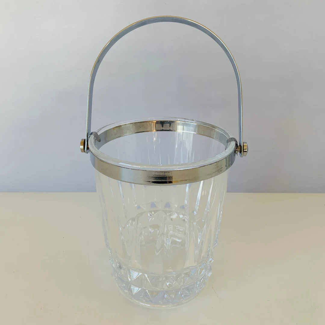 CRISTAL ICE BUCKET, Cristal D'arques Clear Leaded Crystal Champagne Ice Bucket Wine Cooler, Chrom... | Etsy (US)