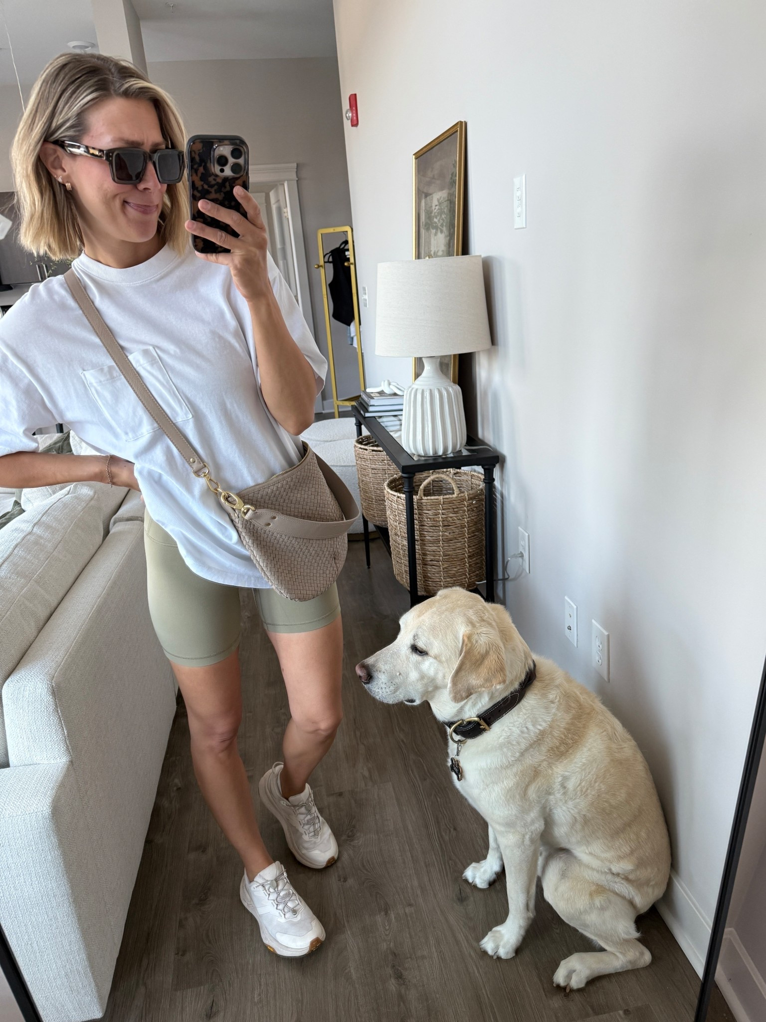 Wearing 4 bike shorts, medium bra top, XS oversized tee, sneakers tts

#LTKOver40 #LTKStyleTip #LTKActive