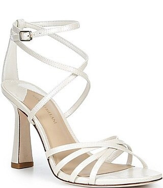 Antonio Melani Simone Dot Leather Pearl Strappy Dress Sandals - 8 | Dillard's