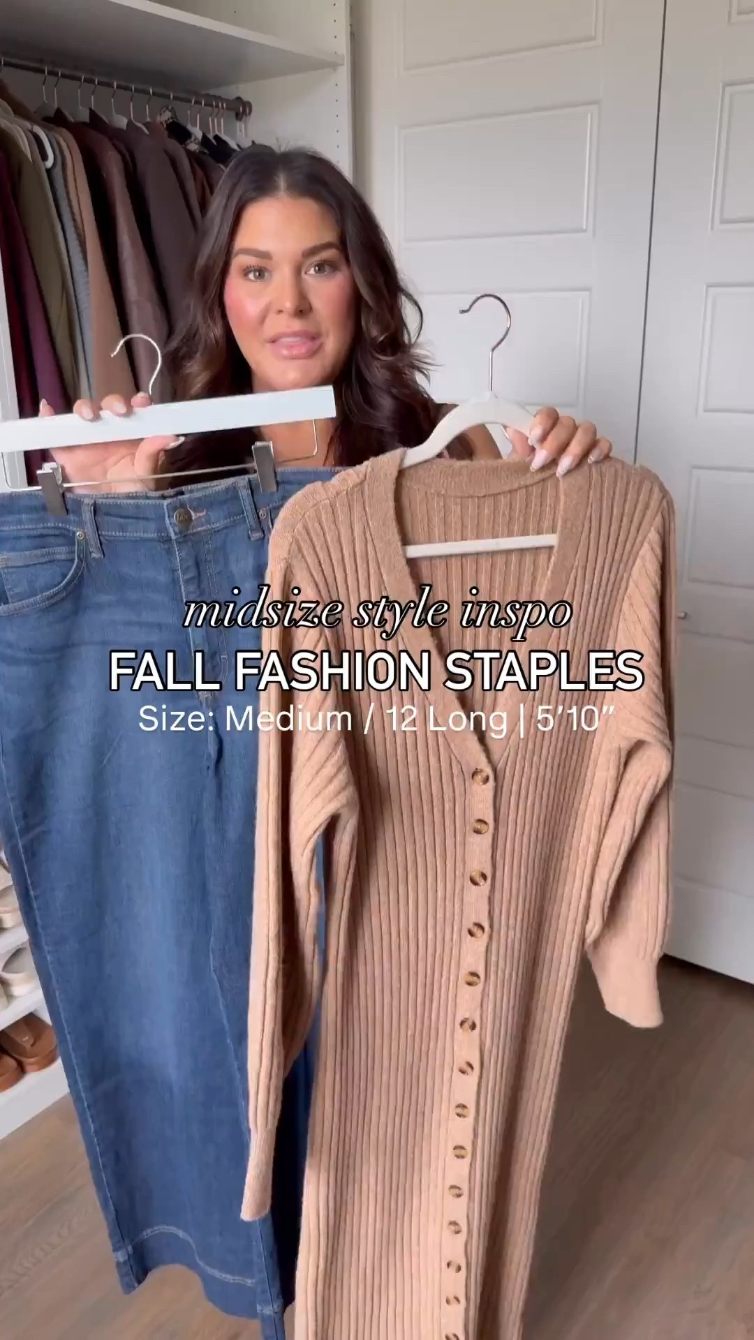 These are two staple items every wardrobe needs for fall and winter. A great pair of wide leg jeans and a duster cardigan for layering. This one also doubles as a sweater dress. 

Sweater: Medium
Jeans: 12 Long

millennial fashion, mom style, leggings outfit, Amazon fashion, midsize style, midsize mom style, updating my wardrobe, trendy style, cozy style, thanksgiving outfit

#midsizefashion #midsizestyle #amazonfinds #amazonfashion #amazonmusthaves #stylereels #fashionreels #casualfashion#LTKStyleTip

#LTKgrwm #LTKdayinmylife #LTKootd