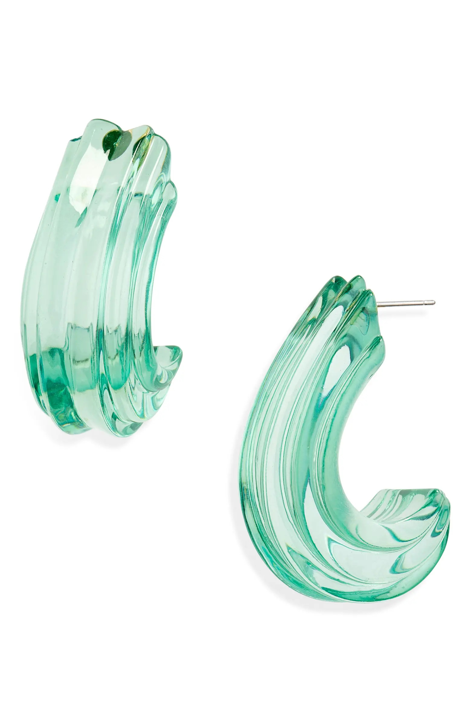 Curved Canyon Hoop Earrings | Nordstrom