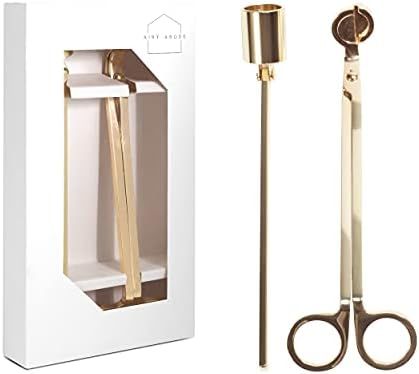 Candle Accessory Set - This Candle Tools Kit Includes A Candle Snuffer and Wick Trimmer - Our Stainl | Amazon (US)