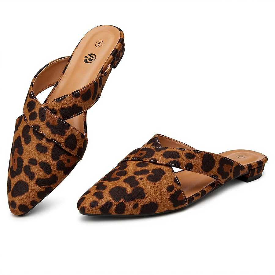 Rekayla Women’s Mules Closed Pointed Toe Backless Loafer Shoes for Women | Amazon (US)