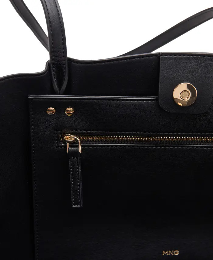 MANGO Faux Leather Shopper Bag | Nordstrom | Nordstrom