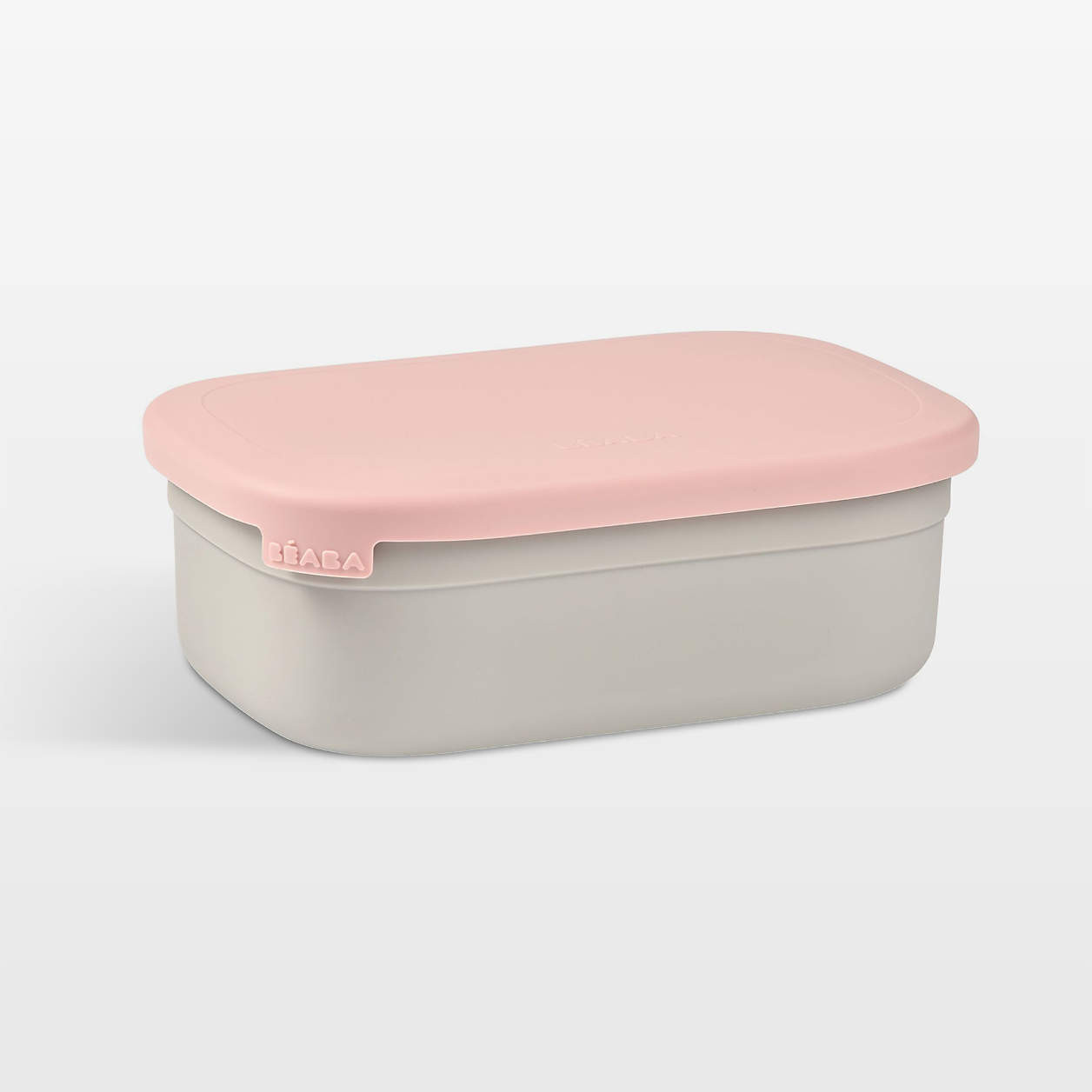 BEABA Pink Stainless Steel Triple Compartment Lunch Container | Crate & Kids | Crate & Barrel