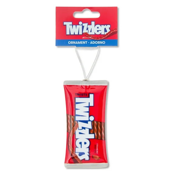 Twizzlers Decoupage Christmas Ornament, Yellow, Plastic, by Ruz - Walmart.com | Walmart (US)