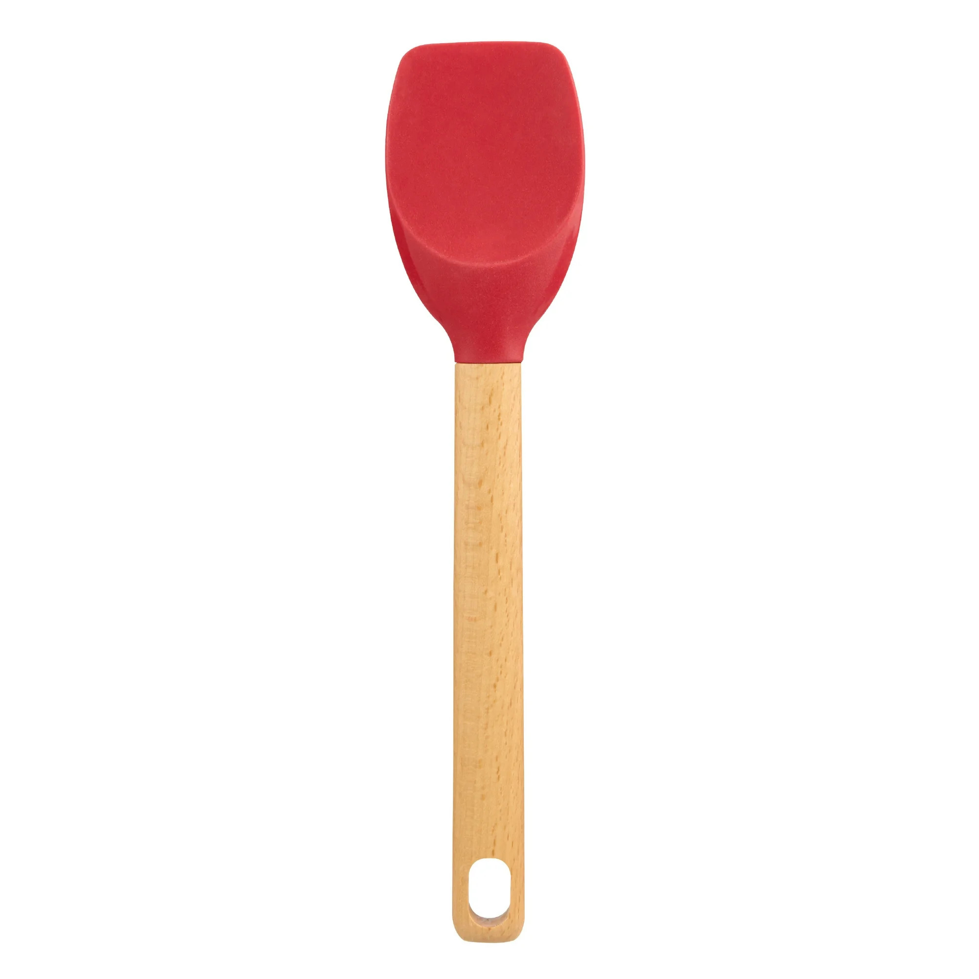 Holiday Time Silicone and Beechwood Spoonula Spatula, Red - Walmart.com | Walmart (US)
