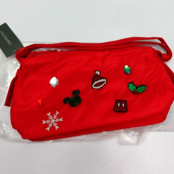 Vera Bradley Roxbury Crescent Shoulder Bag Mickey Mouse Holiday Icons NWT | Poshmark