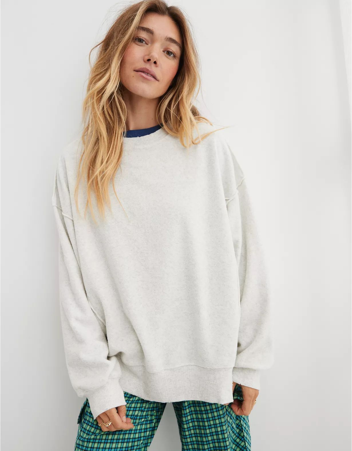 Aerie The Chill Cozy Crew Sweatshirt | Aerie