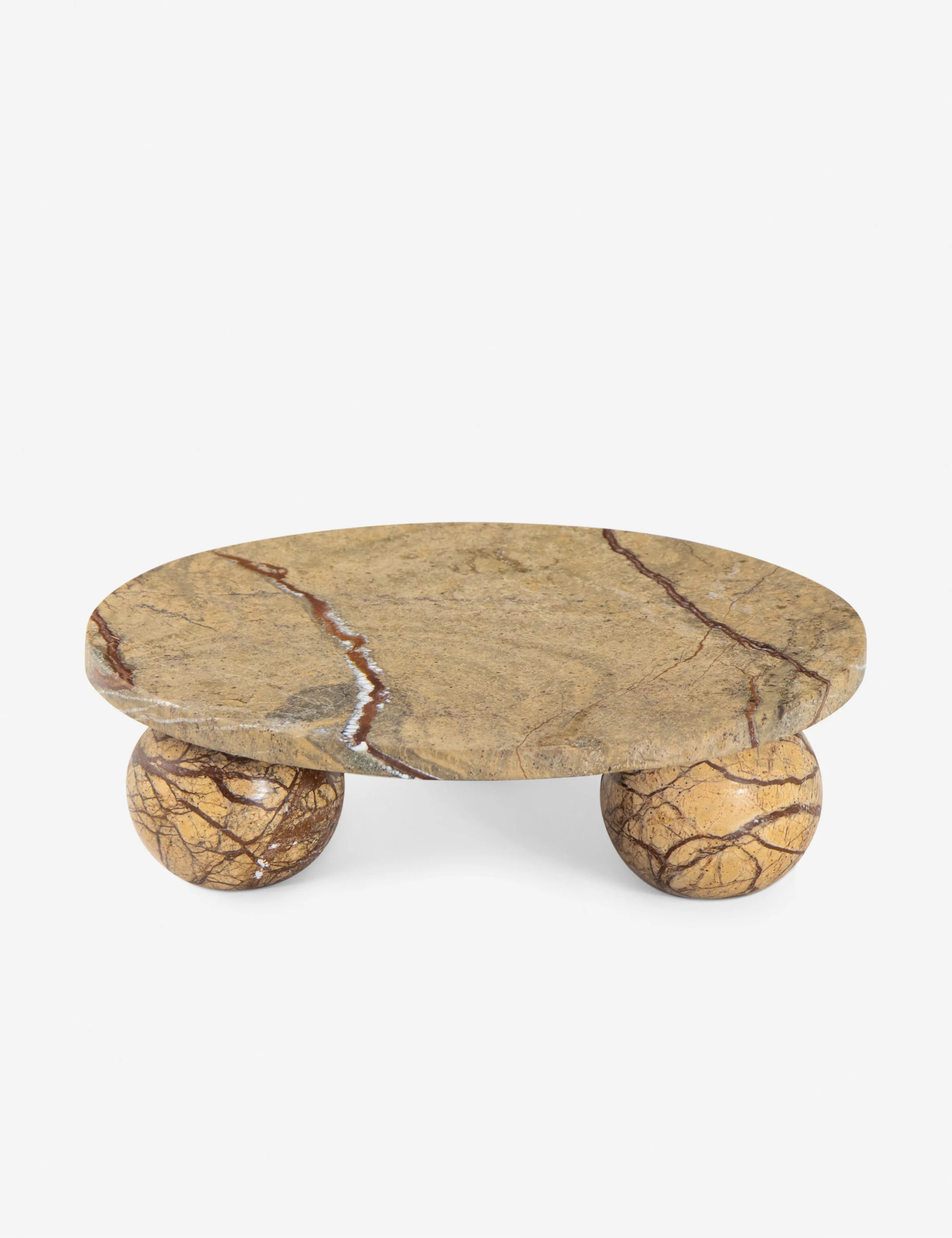 Marlow Marble Plate by Regina Andrew, Brown, Small | Lulu and Georgia 