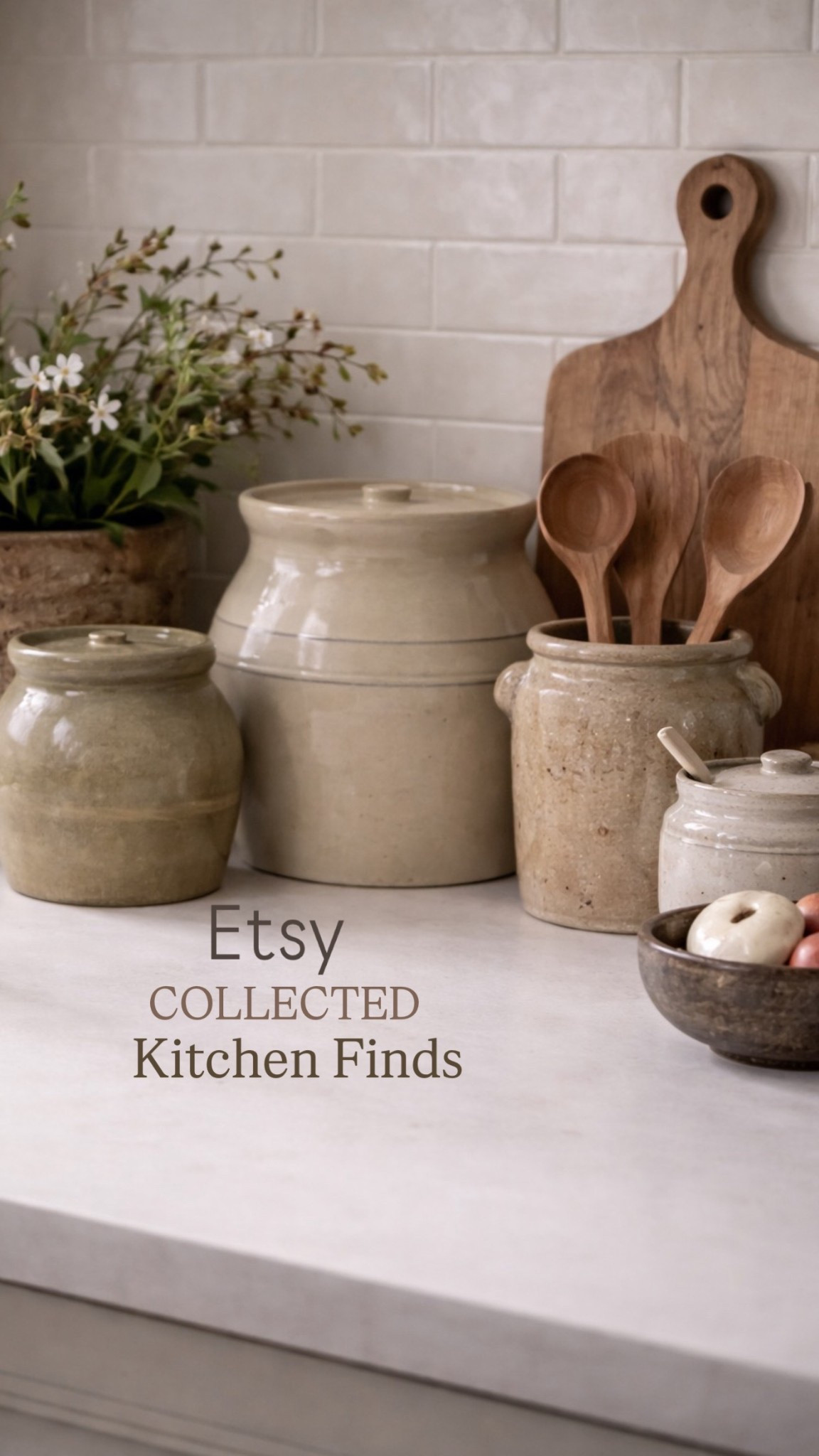 Etsy collected kitchen finds that give that perfectly curated, high-end look 🤍
If you love kitchens that feel warm, timeless, and thoughtfully collected, these handmade ceramic canisters, crocks, and wooden accents from Etsy are such a beautiful way to get the look.

These pieces add instant texture, character, and old-world charm—perfect for neutral kitchens, organic modern homes, and European-inspired spaces. I love mixing Etsy finds like these into everyday kitchens to make them feel layered and intentional.

✨ Handmade + artisan feel
✨ Neutral tones that work in any kitchen
✨ Perfect for shelves, countertops, and styling moments

👉 Tap to shop my favorite Etsy kitchen finds linked here

#LTKFindsUnder50 #LTKFindsUnder100 #LTKHome