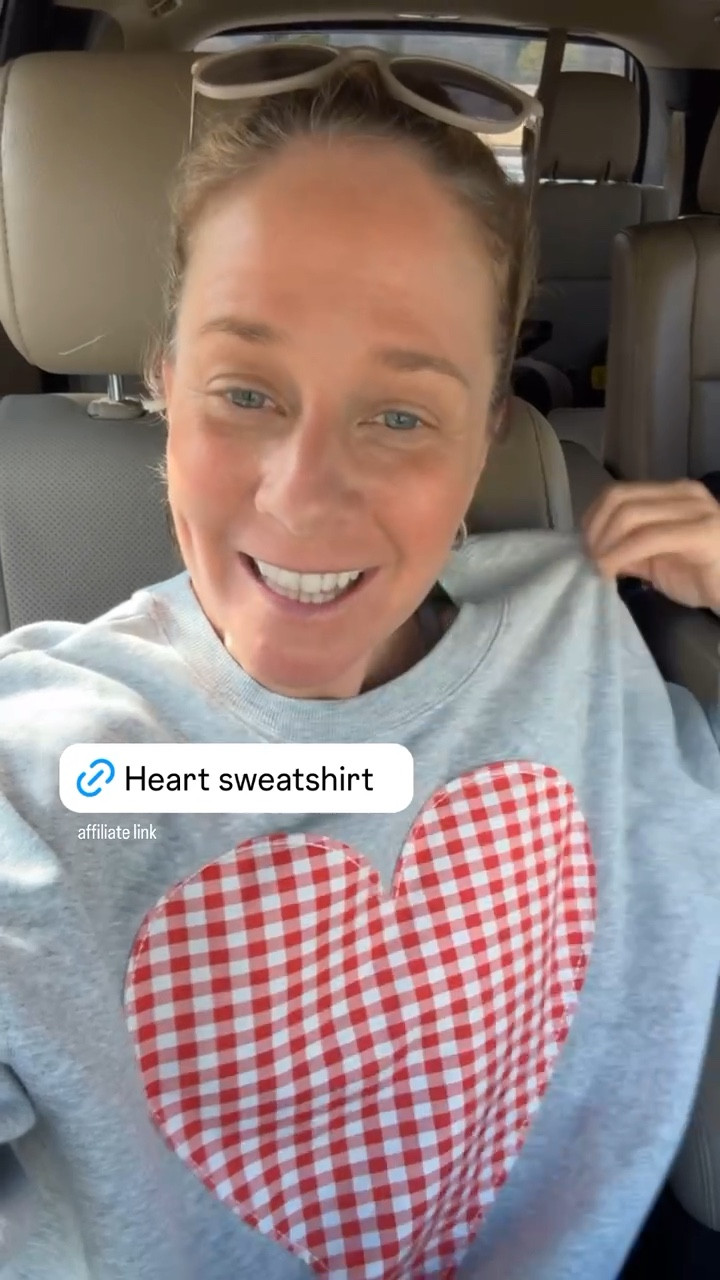 This heart sweatshirt is such a fun find for the holiday and to wear to  things like class parties. It is a favorite!

#LTKFindsUnder50 #LTKSeasonal #LTKMostLoved