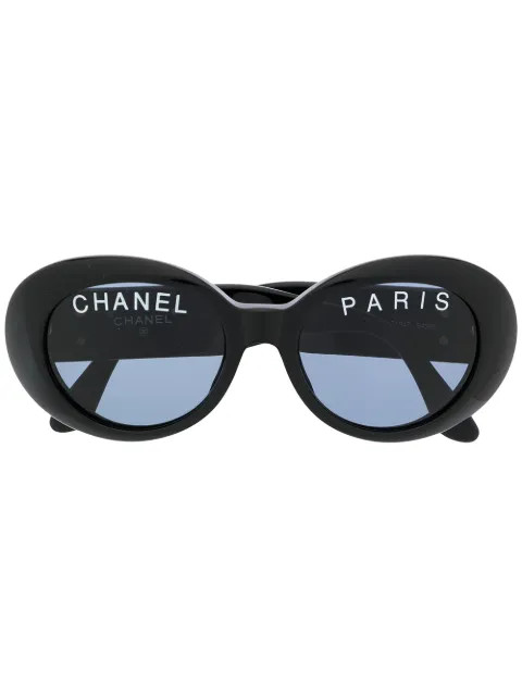 1990s CC logo oval-frame sunglasses | Farfetch (CN)