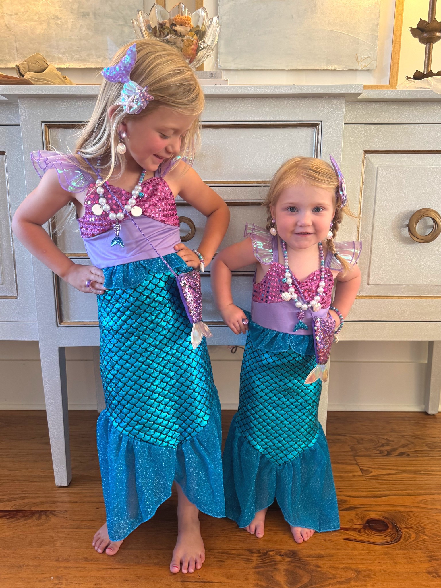 The CUTEST little mermaids! 🧜‍♀️ These Amazon costumes are a quick ship for anyone in a pinch!

#LTKHalloween