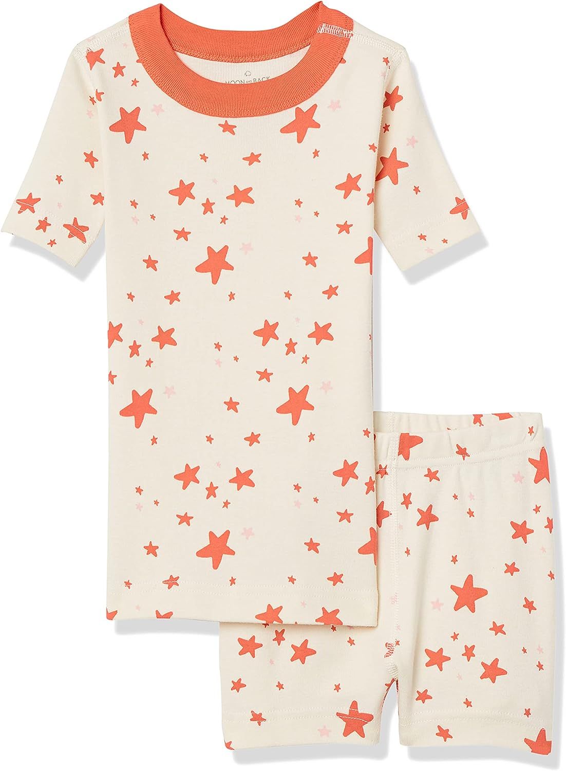 Moon and Back by Hanna Andersson Boys' and Girls' Organic Cotton 2 Piece Short Pajama Set | Amazon (US)