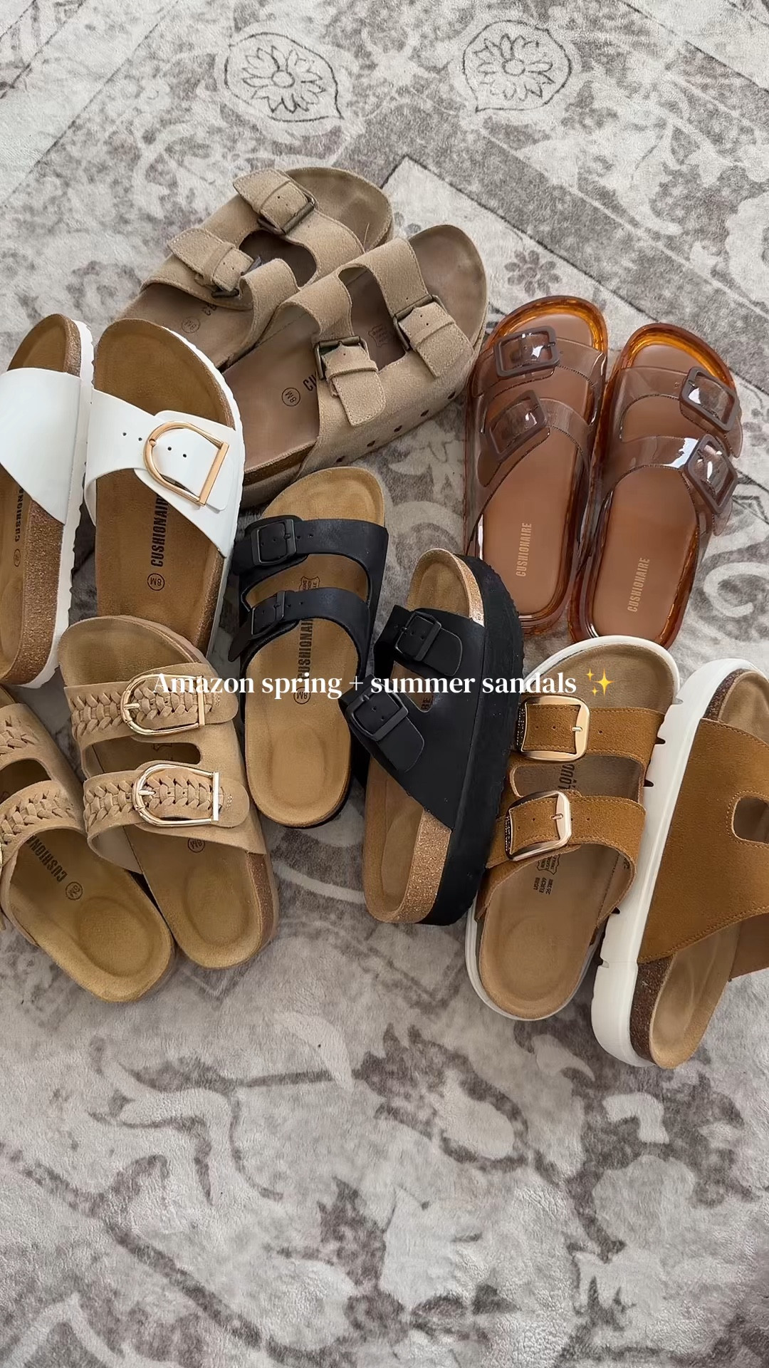 Amazon spring and summer sandals! All so comfy and tru to size! 

#LTKSaleAlert