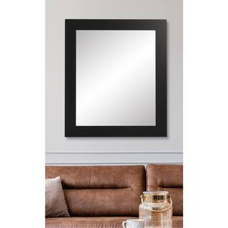 BrandtWorks Medium Rectangle Black Modern Mirror (38.5 in. H x 32 in. W) | The Home Depot