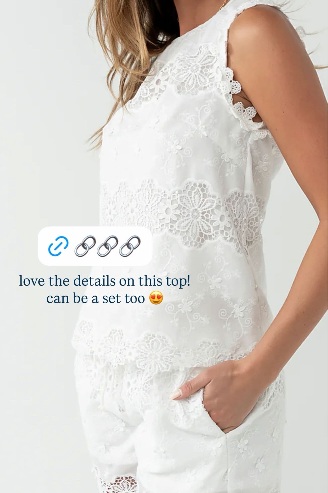 white top for summer // also can be worn as a set! 
-
white top, summer tops, summer outfit ideas, summer must haves 

#LTKSeasonal #LTKMothersDay