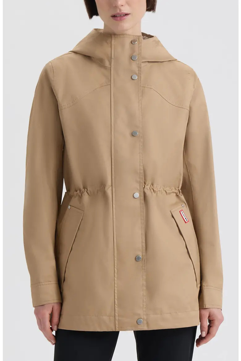 Adela Water Repellent Cotton Canvas Hooded Jacket (Women) | Nordstrom | Nordstrom