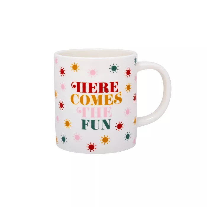 16oz Stoneware Here Comes The Fun Mug - Parker Lane | Target