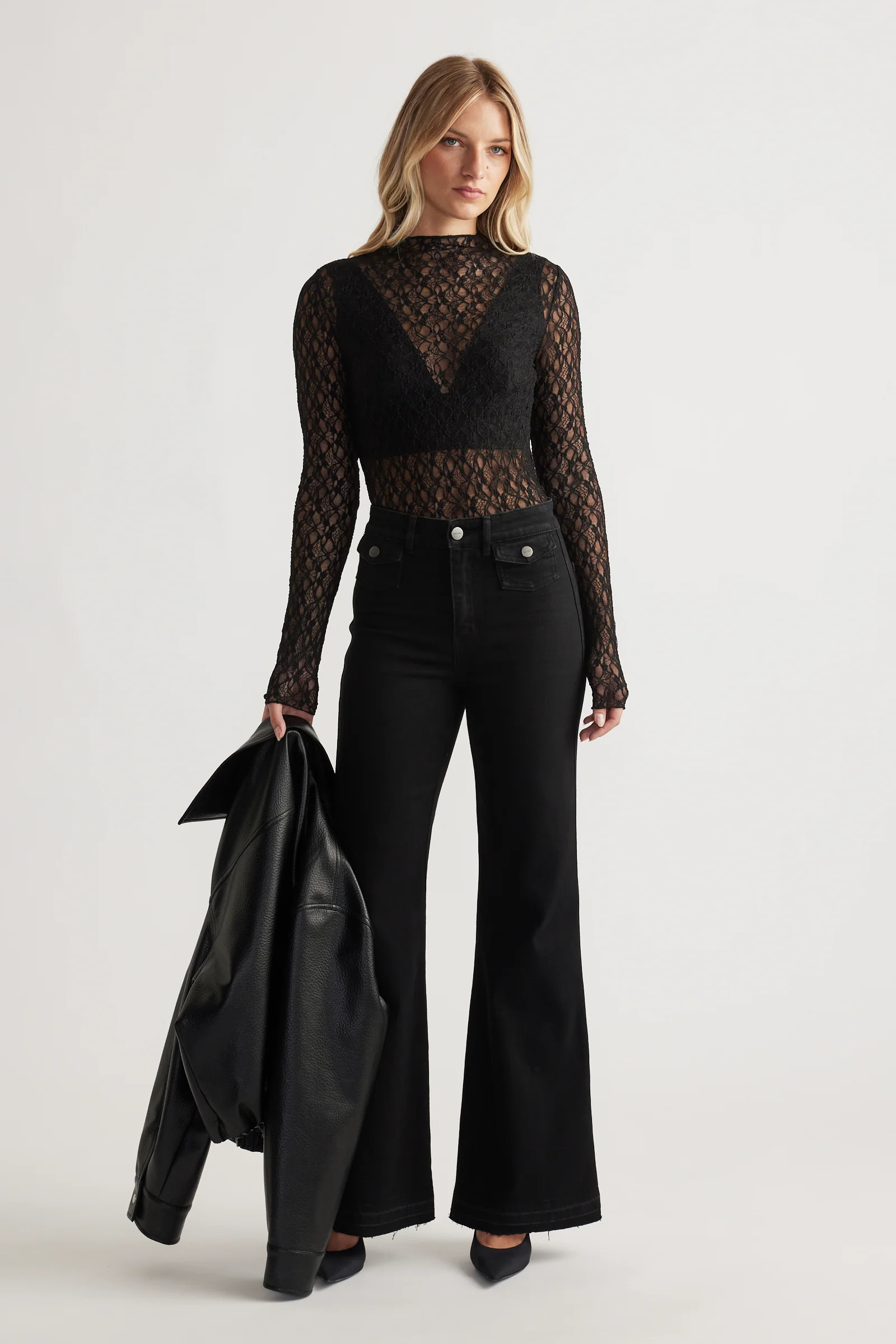 Amber Lace Long Sleeve Top | DECJUBA