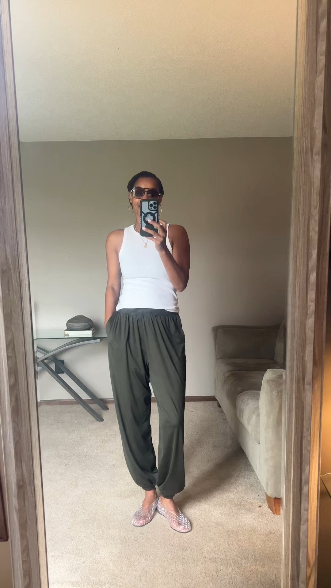 These baggy joggers have been another of my favorite pieces from @Aerie  this season. They come in longs and feel really good.

#LTKootd #LTKOver40 #LTKTall