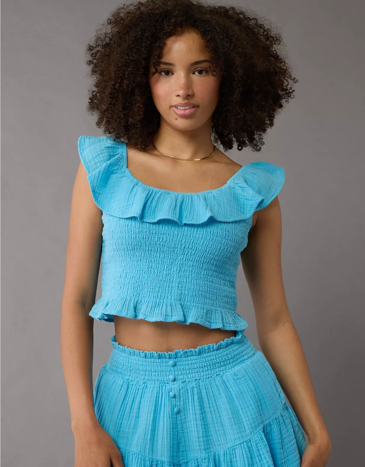 AE Off-The-Shoulder Smocked Tube Top | American Eagle Outfitters (US & CA)