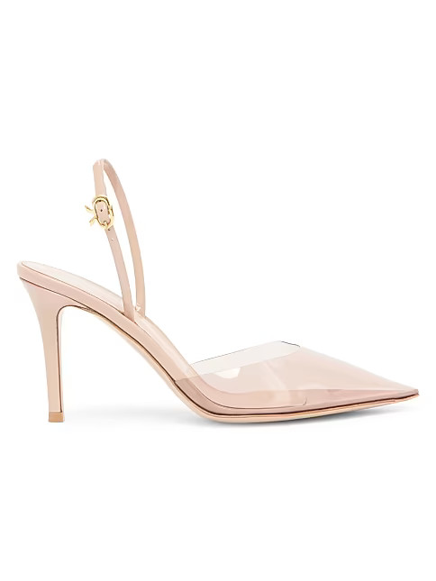 Ribbon PVC D'Orsay Pumps | Saks Fifth Avenue