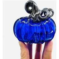 Cobalt Glass Pumpkin Luke Adams | Etsy (US)