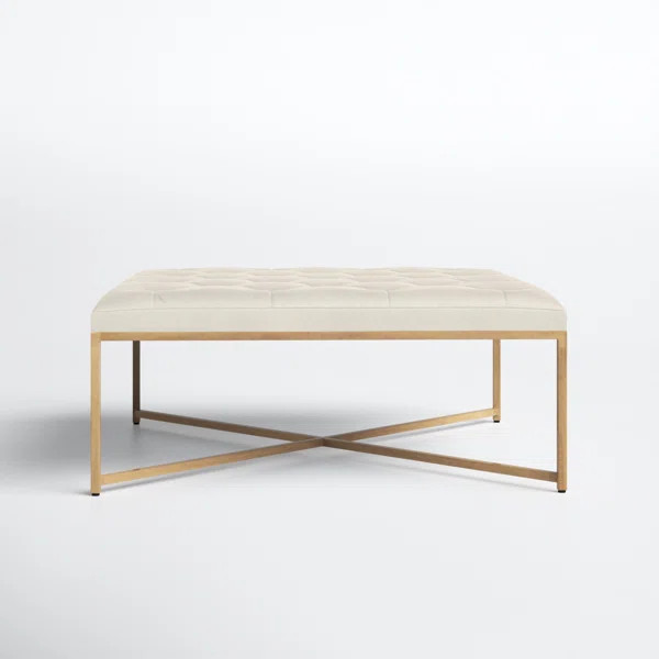 Osa Leather Ottoman | Wayfair North America