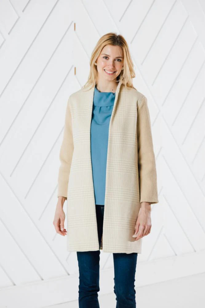 Drape Front Sweater Coat | Sail to Sable