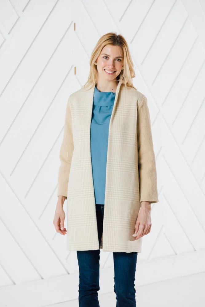 Drape Front Sweater Coat | Sail to Sable